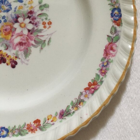 Vintage Old Staffordshire Johnson Bros England MARLOW Dessert Plate #6 - Picture 4 of 6